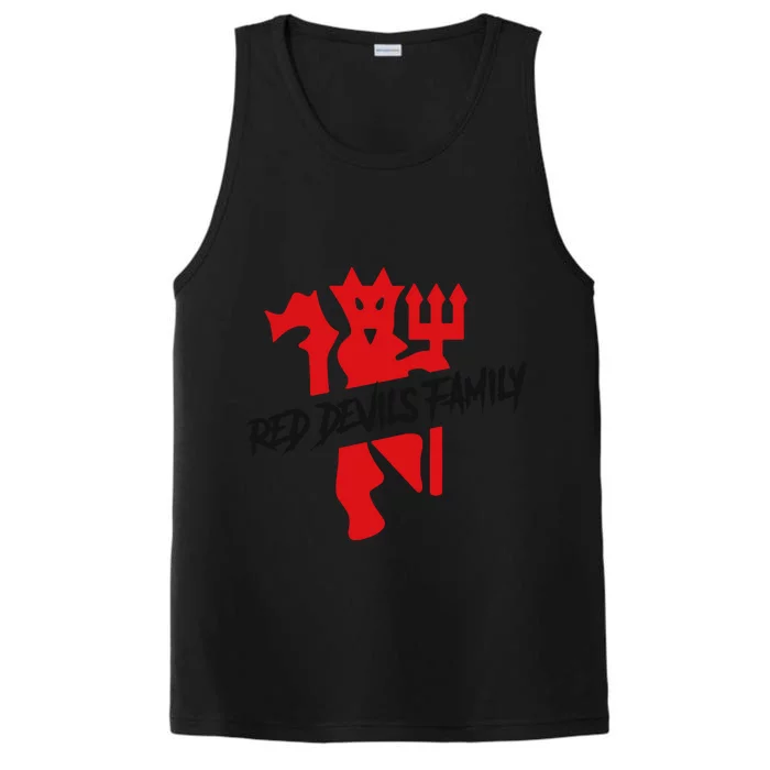 Cool Red Devils Family Manchester United Soccer Team Performance Tank