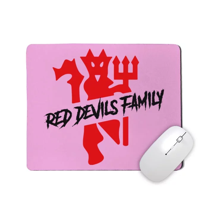 Cool Red Devils Family Manchester United Soccer Team Mousepad