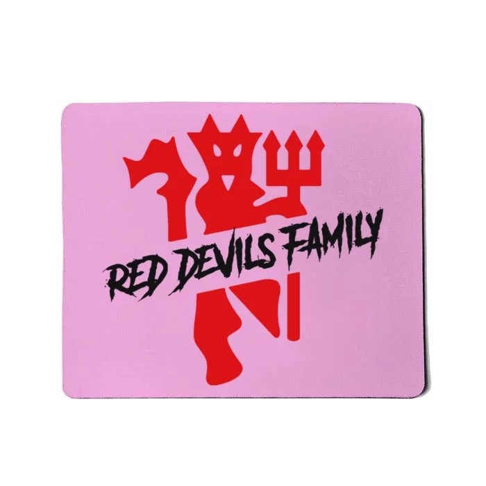 Cool Red Devils Family Manchester United Soccer Team Mousepad