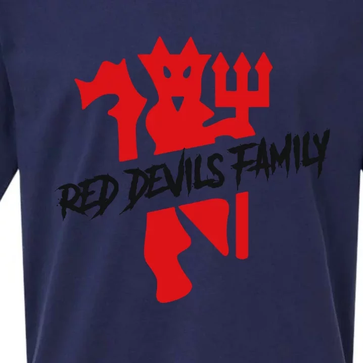 Cool Red Devils Family Manchester United Soccer Team Sueded Cloud Jersey T-Shirt