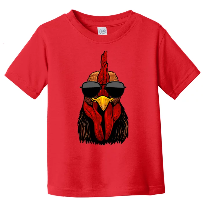 Cool Rooster Design For Chicken Rooster Lover Toddler T-Shirt