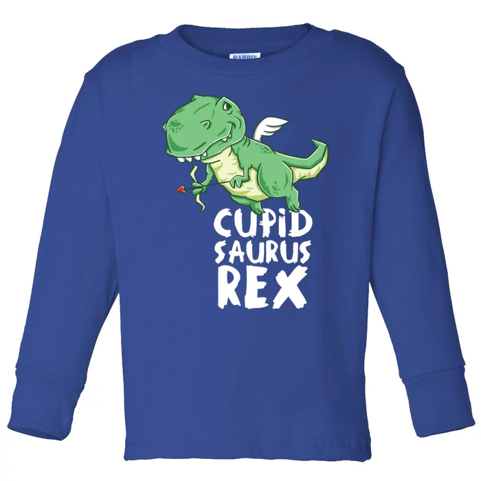 Cupidsaurus Rex Dinosaurs T Rex Dinos Valentines Day Gift Toddler Long Sleeve Shirt