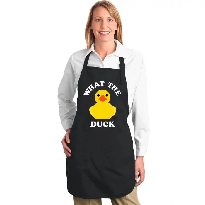 Cute Rubber Duck Lover Bird Quack Duckies Funny Rubber Ducky Full-Length Apron With Pocket