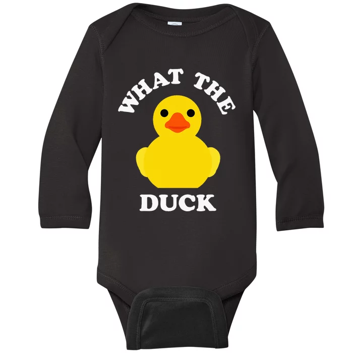 Cute Rubber Duck Lover Bird Quack Duckies Funny Rubber Ducky Baby Long Sleeve Bodysuit