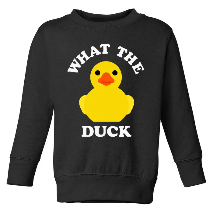 Cute Rubber Duck Lover Bird Quack Duckies Funny Rubber Ducky Toddler Sweatshirt