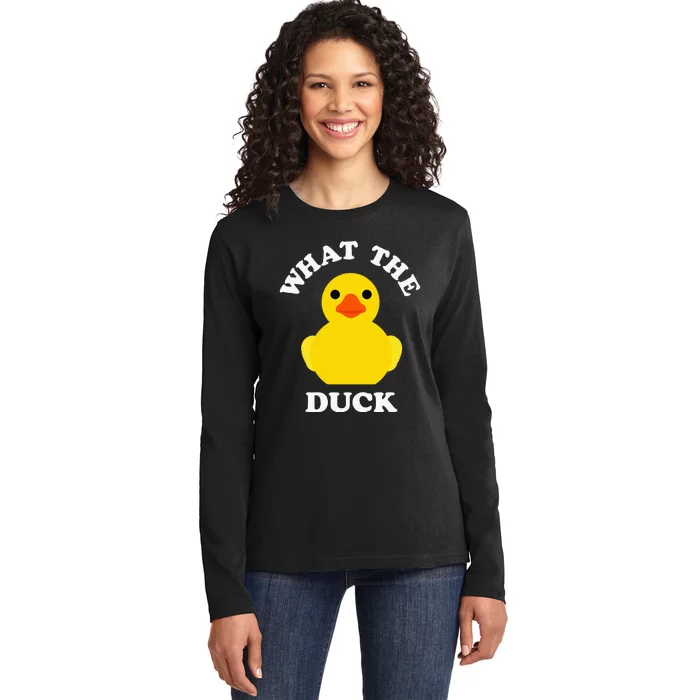 Cute Rubber Duck Lover Bird Quack Duckies Funny Rubber Ducky Ladies Long Sleeve Shirt