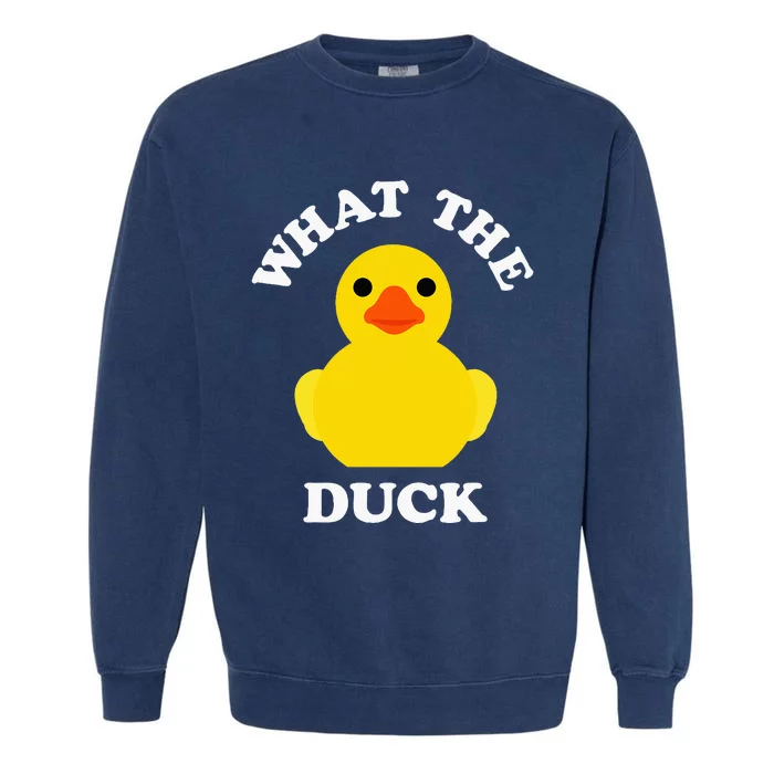 Cute Rubber Duck Lover Bird Quack Duckies Funny Rubber Ducky Garment-Dyed Sweatshirt