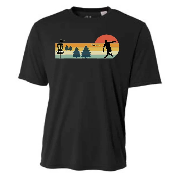 Cool Retro Disc Golf Sport Cooling Performance Crew T-Shirt