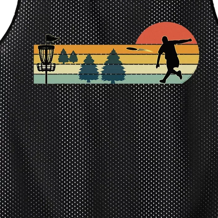 Cool Retro Disc Golf Sport Mesh Reversible Basketball Jersey Tank