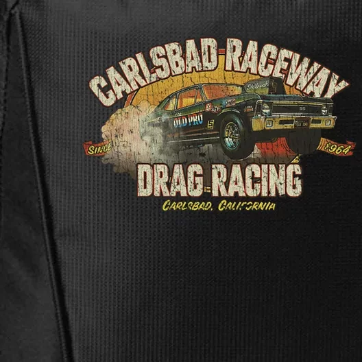 Carlsbad Raceway Drag Racing 1964 City Backpack