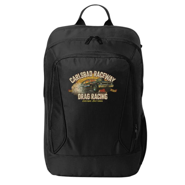 Carlsbad Raceway Drag Racing 1964 City Backpack