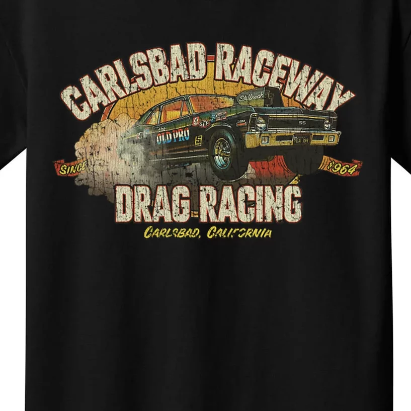 Carlsbad Raceway Drag Racing 1964 Kids T-Shirt