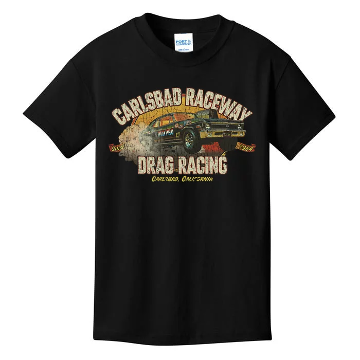 Carlsbad Raceway Drag Racing 1964 Kids T-Shirt