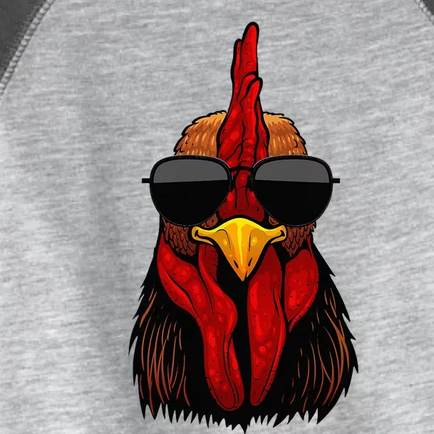 Cool Rooster Design Chicken Rooster Lover Toddler Fine Jersey T-Shirt