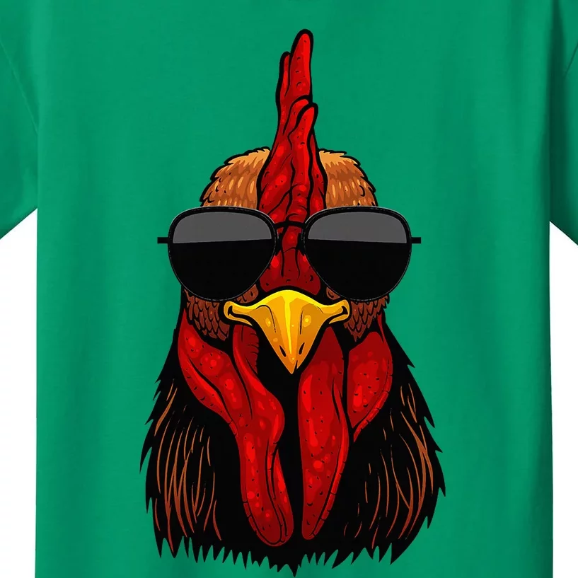 Cool Rooster Design Chicken Rooster Lover Kids T-Shirt