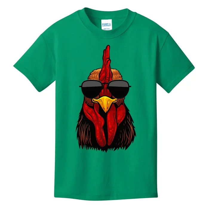 Cool Rooster Design Chicken Rooster Lover Kids T-Shirt