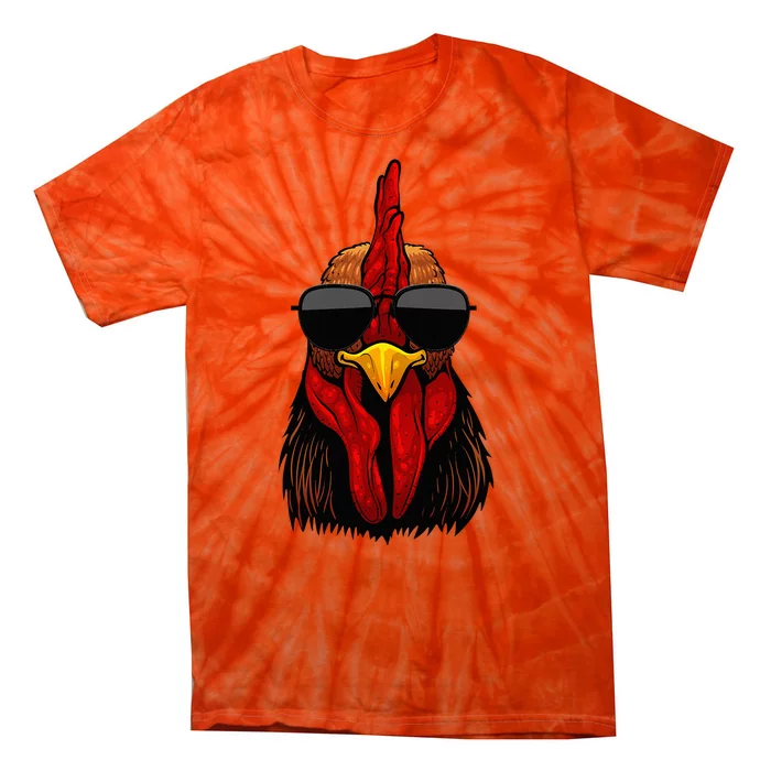 Cool Rooster Design Chicken Rooster Lover Tie-Dye T-Shirt