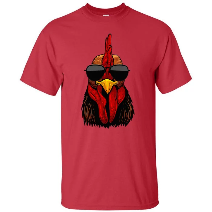 Cool Rooster Design Chicken Rooster Lover Tall T-Shirt