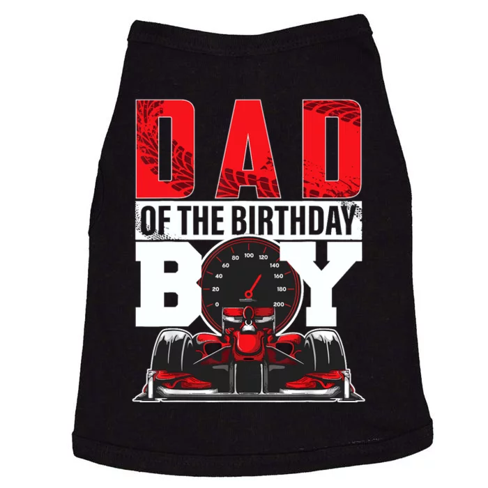 Car Racing Dad Of Birthday Boy Formula Race Car Driver Doggie Tank