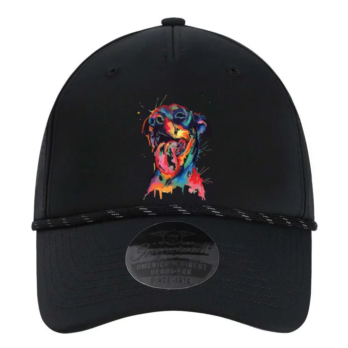 Colorful Rottweiler Dog Lover Dad Mom Boy Girl Funny Performance The Dyno Cap