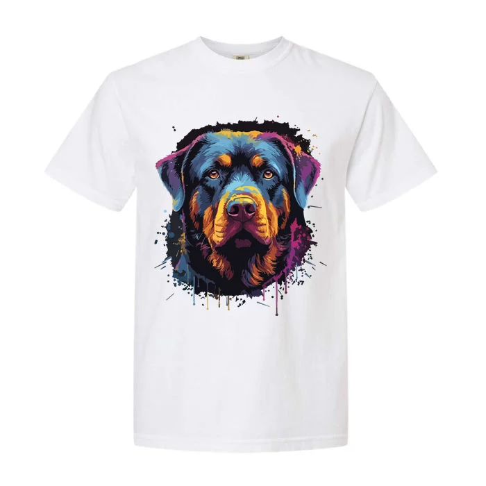 Cute Rottweiler Dog Lover Colorful Men Women Garment-Dyed Heavyweight T-Shirt