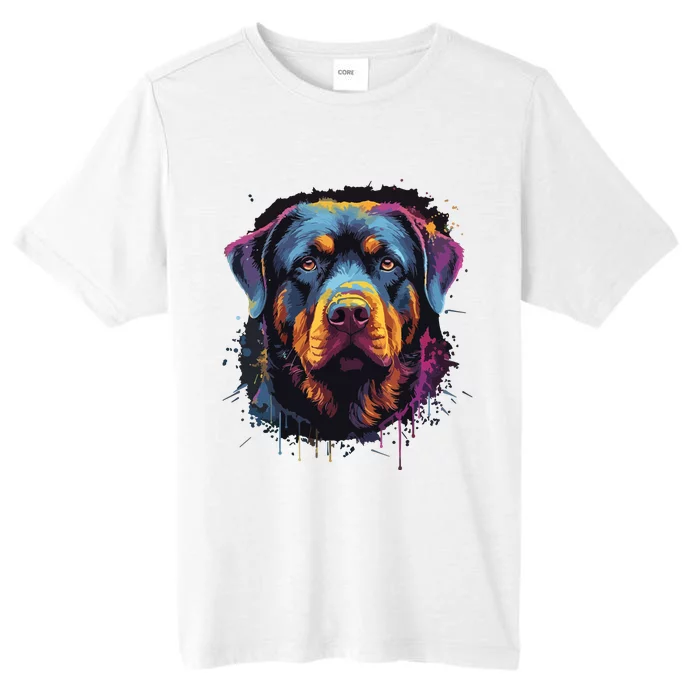 Cute Rottweiler Dog Lover Colorful Men Women ChromaSoft Performance T-Shirt