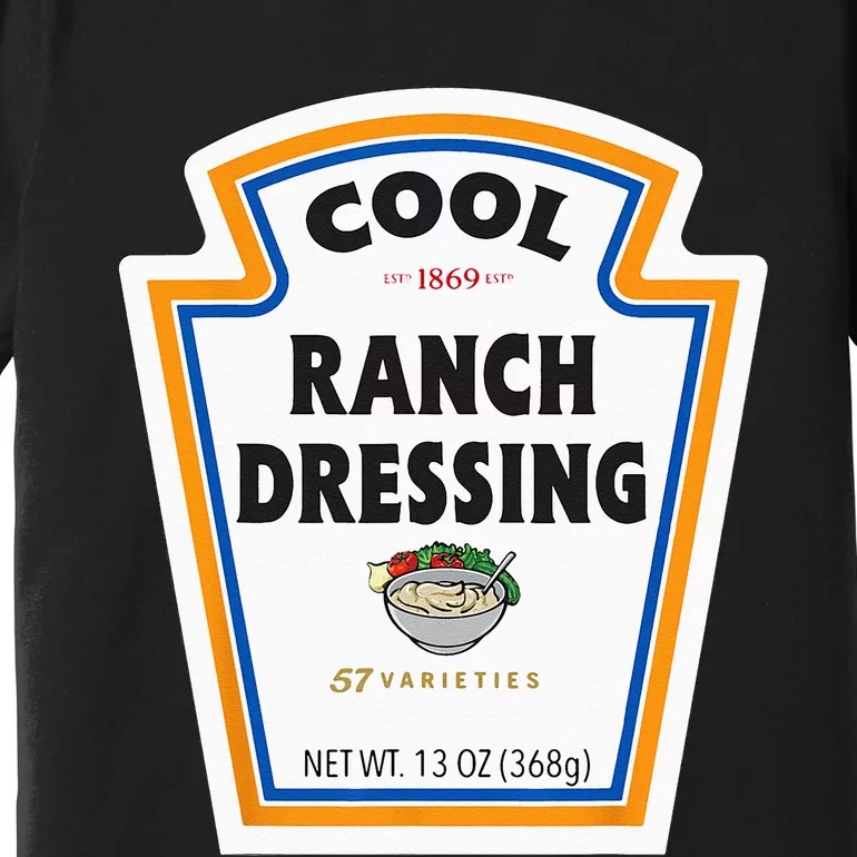 Cool Ranch Dressing Bottle Label Funny Halloween Costume Premium T-Shirt