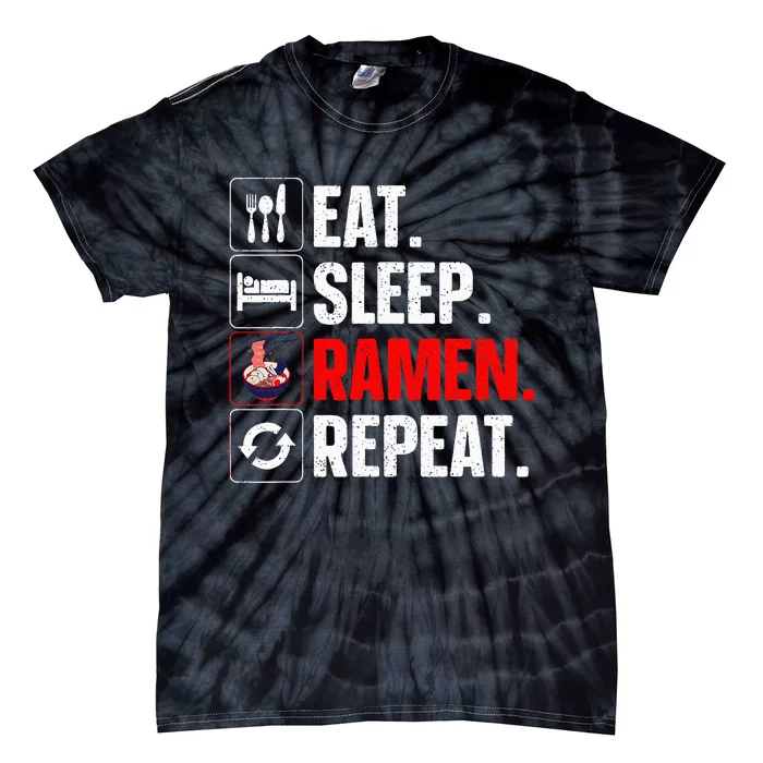 Cool Ramen Design For Women Japanese Ramen Noodles Lover Tie-Dye T-Shirt