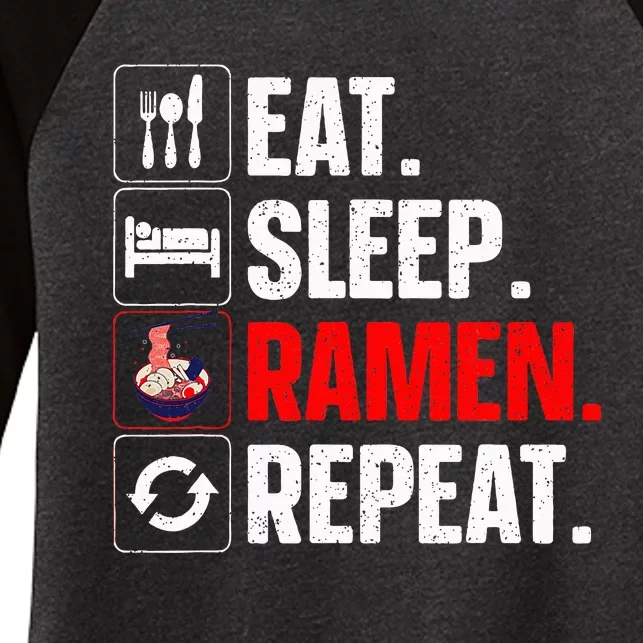 Cool Ramen Design For Women Japanese Ramen Noodles Lover Women's Tri-Blend 3/4-Sleeve Raglan Shirt