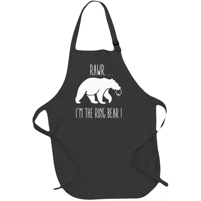 Cute Rehearsal Dinner For Ring Bearer Full-Length Apron With Pocket