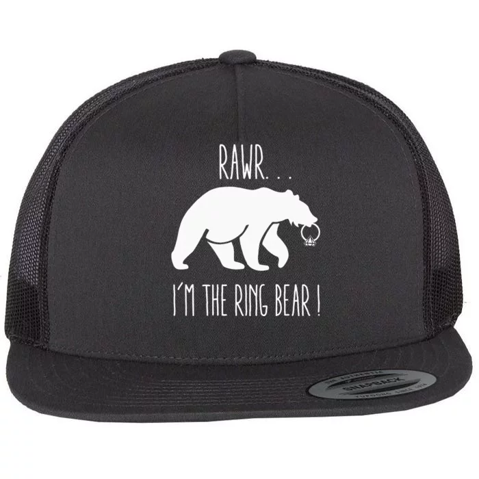 Cute Rehearsal Dinner For Ring Bearer Flat Bill Trucker Hat