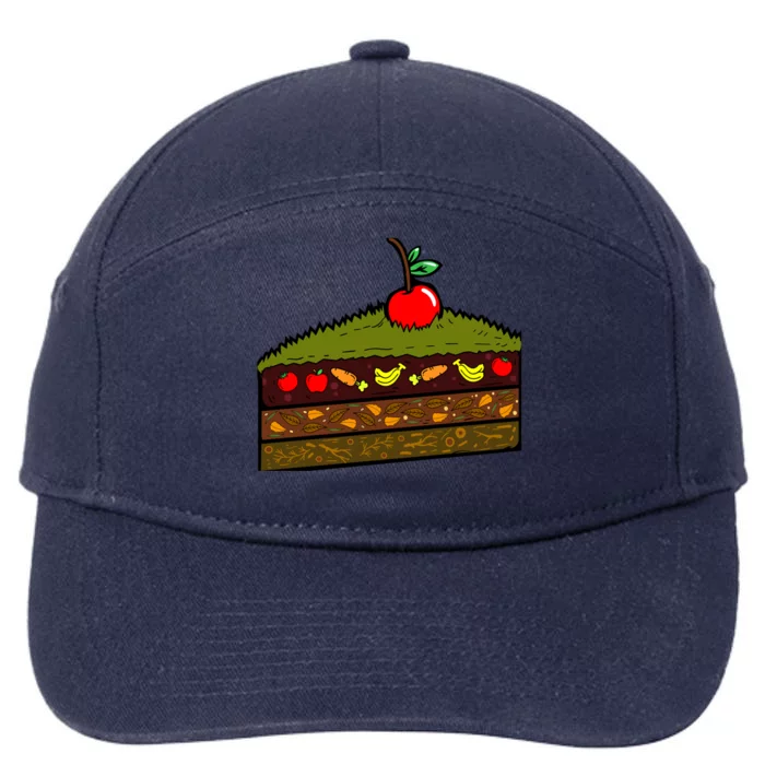 Composting Recycling Earth Day Compost Recycle Cute Gift 7-Panel Snapback Hat