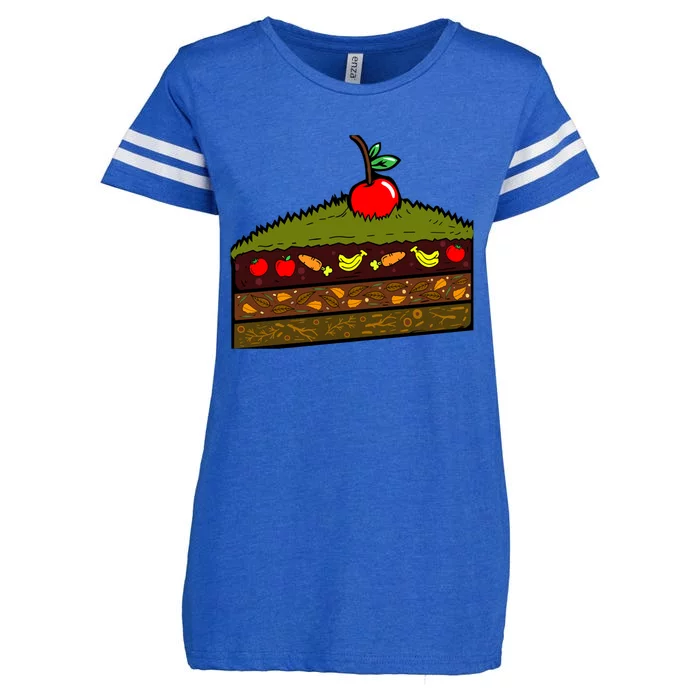 Composting Recycling Earth Day Compost Recycle Cute Gift Enza Ladies Jersey Football T-Shirt