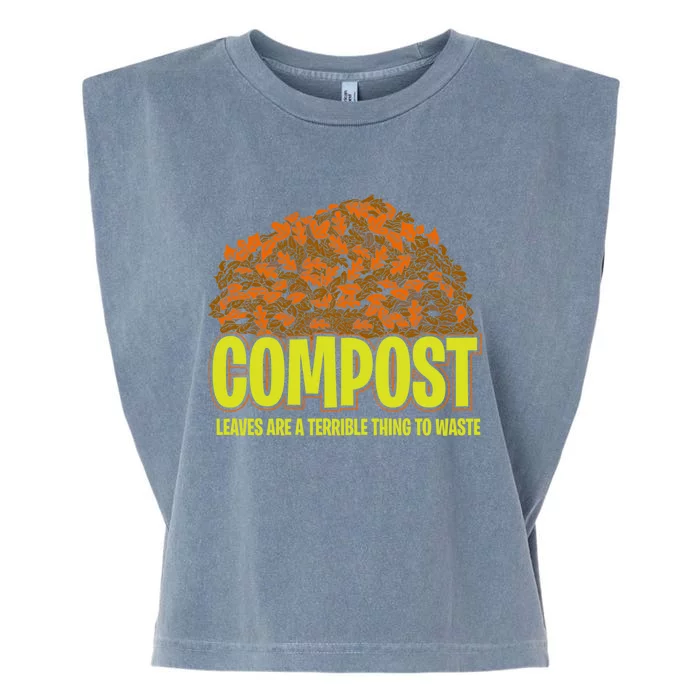 Composting Recycling Earth Day Compost Recycle Gift Garment-Dyed Women's Muscle Tee