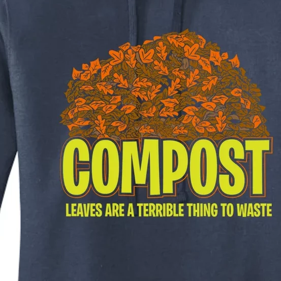 Composting Recycling Earth Day Compost Recycle Gift Women's Pullover Hoodie