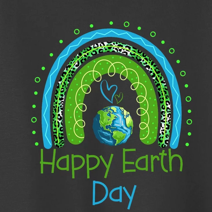 Cute Rainbow Earth Lover Toddler T-Shirt