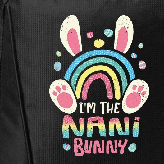 Cute Rainbow Easter Eggs Bunny Ears One Hoppy Nani Easter City Backpack