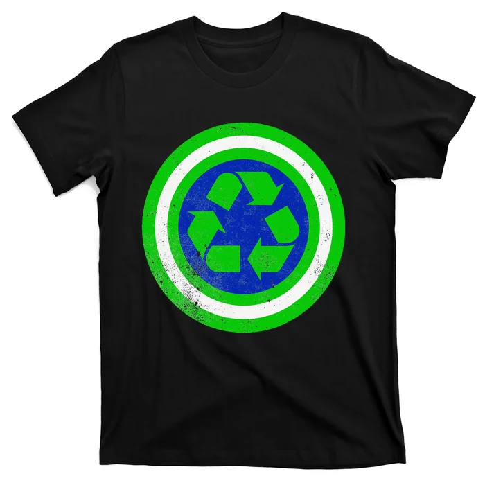 Captain Recycle Earth Day T-Shirt