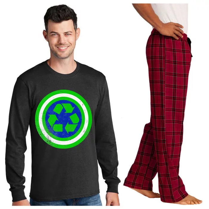 Captain Recycle Earth Day Long Sleeve Pajama Set