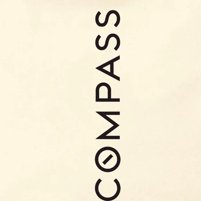 Compass Real Estate Black Zip Tote Bag