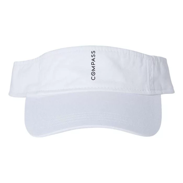 Compass Real Estate Black Valucap Bio-Washed Visor