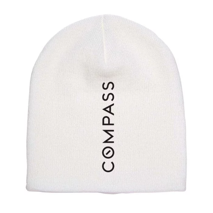 Compass Real Estate Black Short Acrylic Beanie