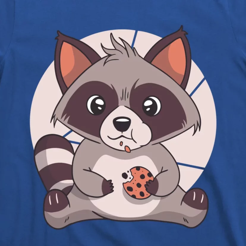 Cute Raccoon Eating A Chocolate Chip Cookie Gift T-Shirt