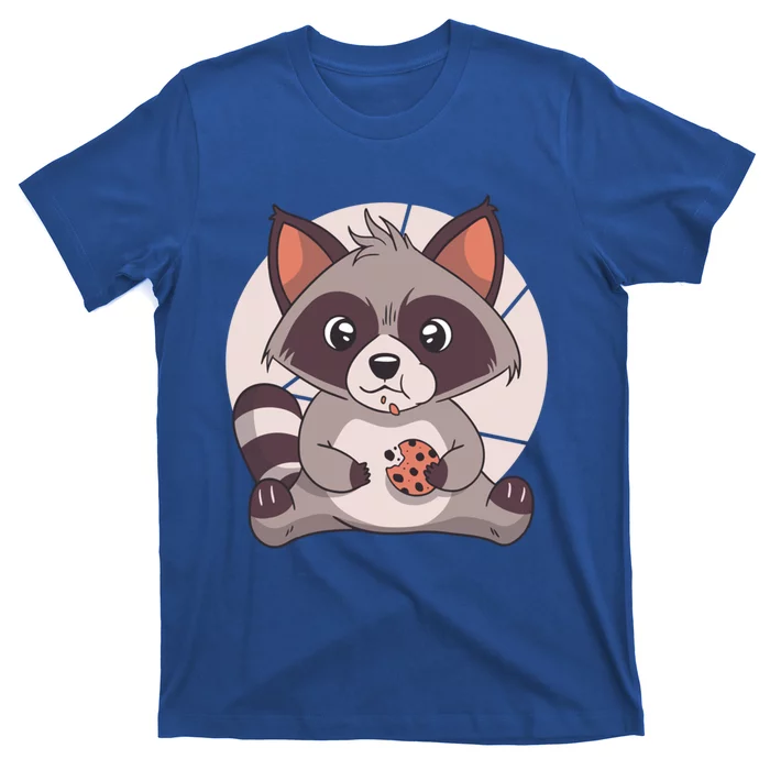 Cute Raccoon Eating A Chocolate Chip Cookie Gift T-Shirt