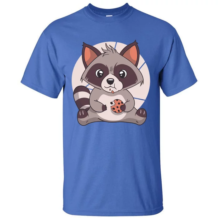 Cute Raccoon Eating A Chocolate Chip Cookie Gift Tall T-Shirt