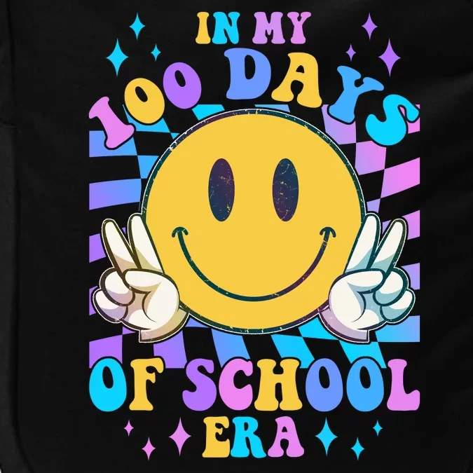 Cute Retro Emoji Smiley In My 100 Days Of School Era Impact Tech Backpack