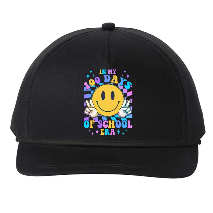 Cute Retro Emoji Smiley In My 100 Days Of School Era Snapback Five-Panel Rope Hat