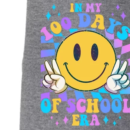 Cute Retro Emoji Smiley In My 100 Days Of School Era Doggie 3-End Fleece Hoodie