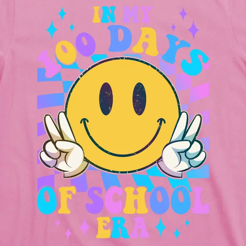 Cute Retro Emoji Smiley In My 100 Days Of School Era T-Shirt