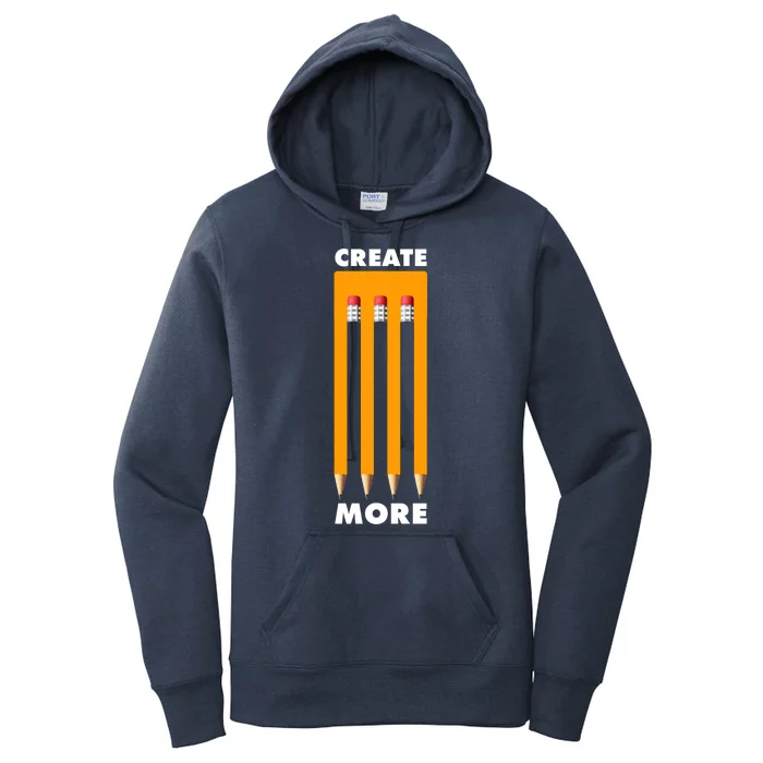 Create More Optical Illusion Pencils Women's Pullover Hoodie